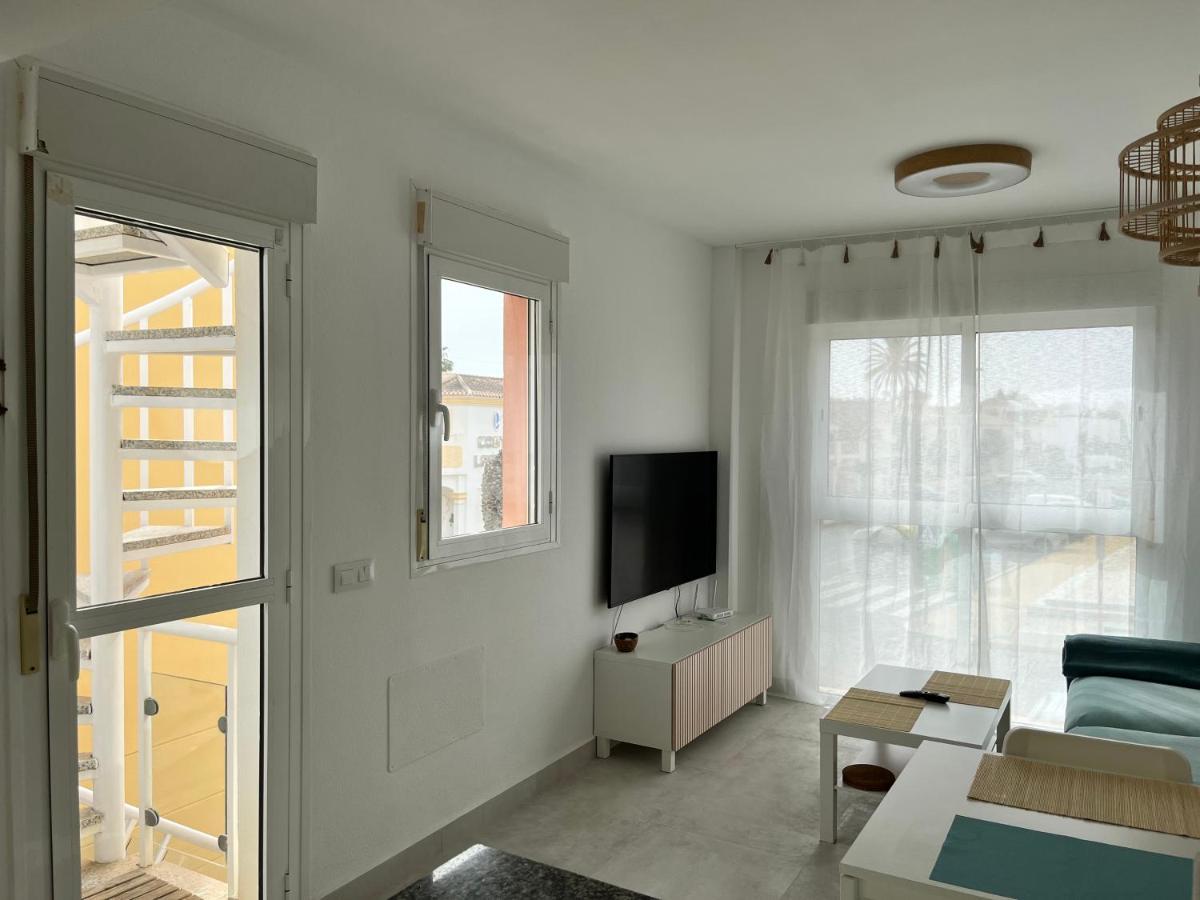 Atico Helena Con Solarium Y Jacuzzi Privado En Laguna Beach Vera Bagian luar foto